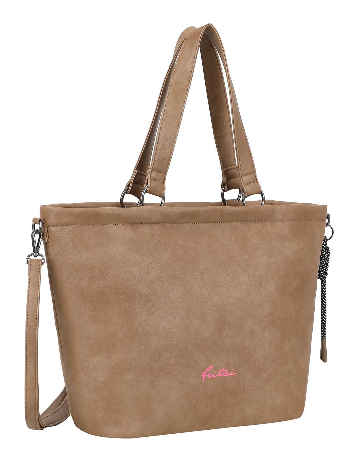 Fritzi aus Preussen Torba na ramię Lou Shopper taupe jasnobrązowa