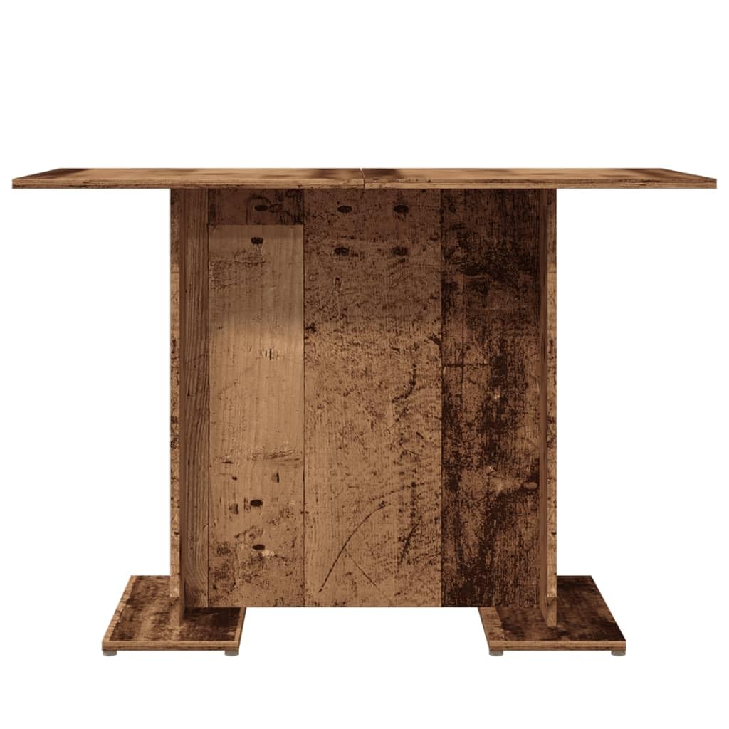 Stół do jadalni o wyglądzie starego drewna 110 x 60 x 75 cm materiał
