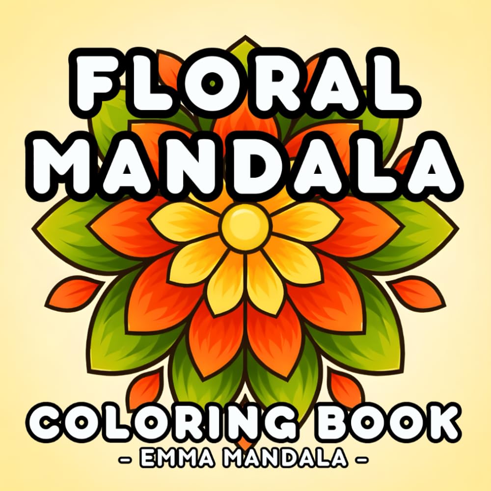 Flower Mandala Coloring Book: 50 Easy and Simple Mandalas for kids, teens, adults, and seniors. (Bold & Easy Mandala)