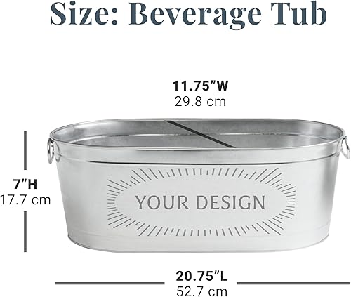 Miniatura 6 de Let's Make Memories Maceta galvanizada personalizada  Maceta decorativa de metal  Jardinería fácil  Personaliza con cualquier mensaje de 2 líneas