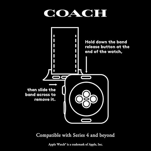 Miniatura 5 de Coach Correa para Apple Watch, compatible con Apple Watch de 1.496, 1.575, 1.614, 1.654, 1.732 y 1.772 pulgadas, correa intercambiable, crea tu