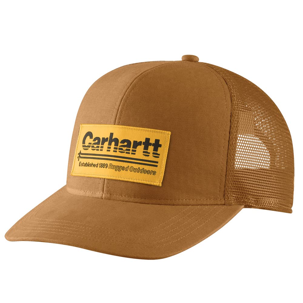 CarharttMen's 105693 Canvas Mesh-Back Outdoors Patch Cap