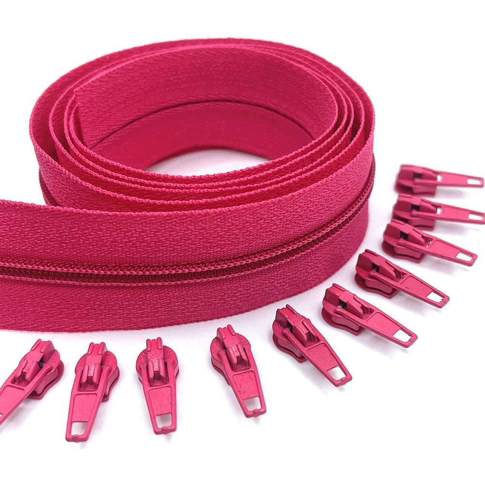 Meikeer The Yard Cerniere A Spirale In Nylon #5 – Rotolo 9,1 M Con 20 Cursori, Per Cucito Fai Da Te E Borse
