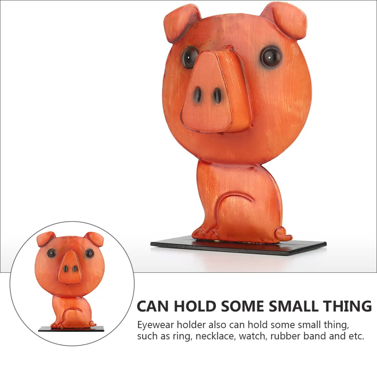 TOPBATHY 2stücke Kreativer Piggy Eyewear Holder Aus Eisen Niedlicher Brillenständer Für Schreibtisch Dekoratives Accessoire Und Aufbewahrung Für Brillen Und Sonnenbrillen