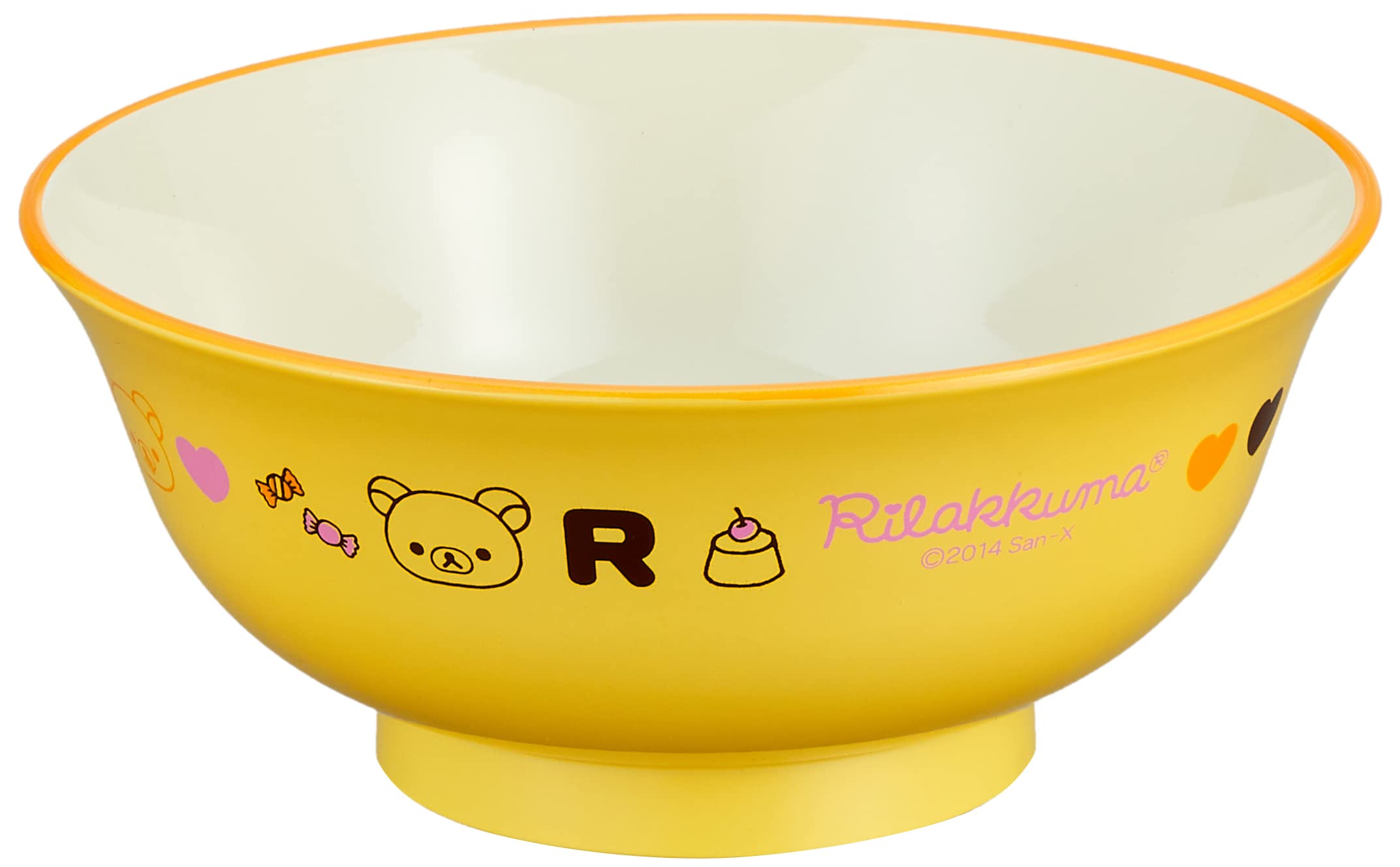 Amazon｜アサヒ興洋 リラックマ どんぶり 麺丼 イエロー 直径14.8×高さ