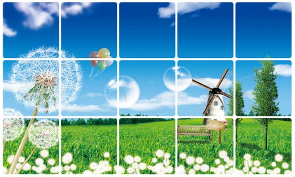 Jixin4you 45x75cm Longing for Life Self-Adhesive High Temperature Resistant Oil-Proof Wall Tile Stickers