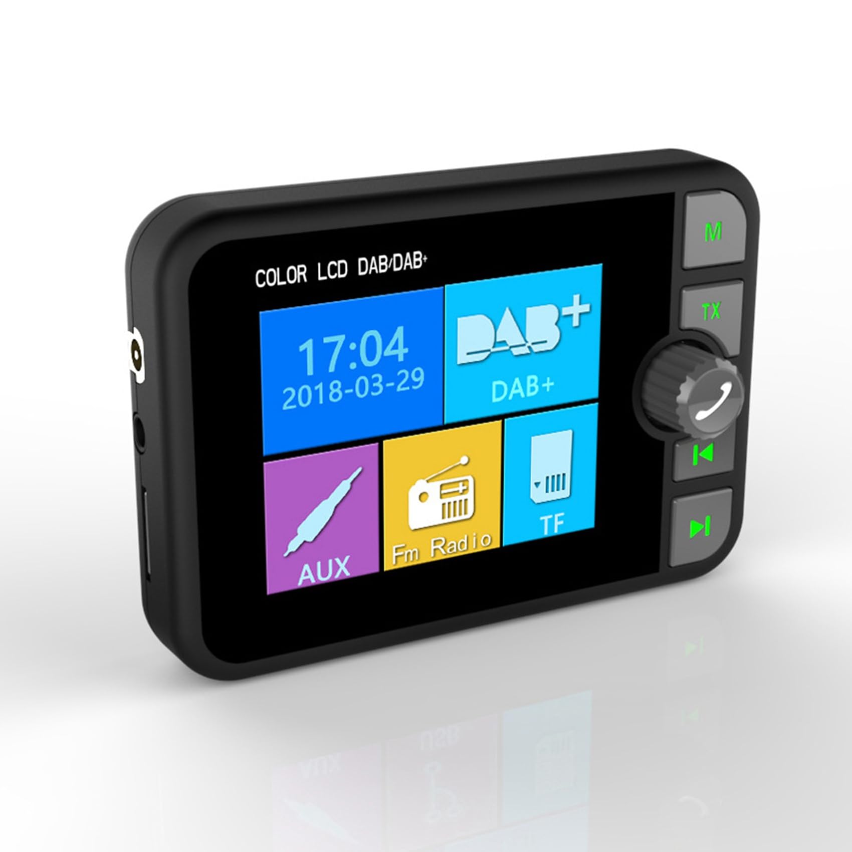 2X Coche / + Receptor Radio Digital Universal Bluetooth Reproductor de Música MP3 Adaptador Transmisión FM con Pantalla LCD
