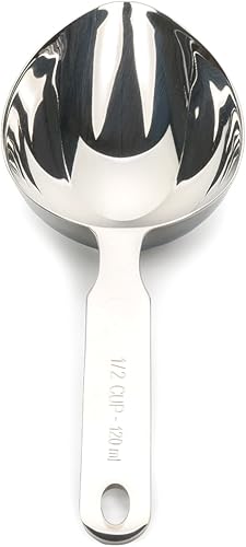 RSVP International Endurance Oval Cuchara medidora, 12 taza, acero inoxidable