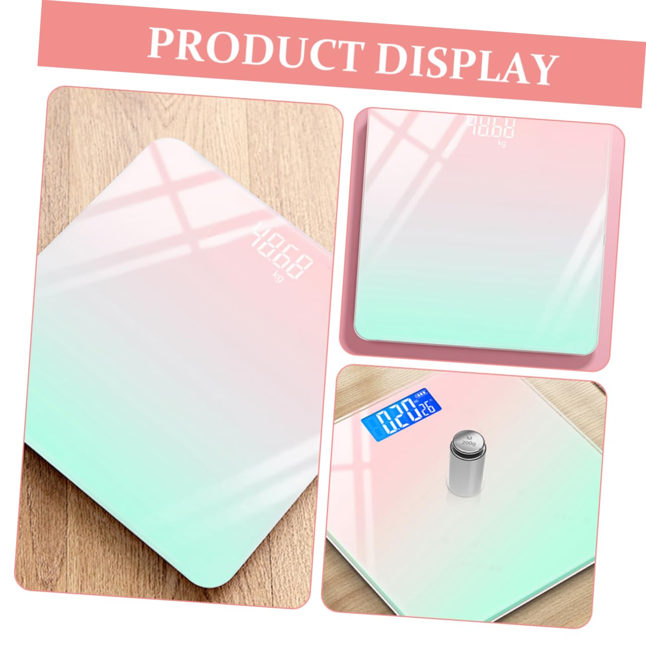 Digitale Babywaage mit Lcd Display für Genaue Messungen 0, 2 bis 180 Kg | Abs Gehäuse und Sicherheitsglas, Leicht Ablesbares Display, Einheitenwechsel, für Babys und Kleinkinder