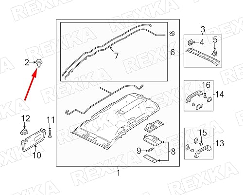 Miniatura 4 de Rexka Clip de retención de moldeo de apertura de rueda de 25 piezas KB8A-51-W24A compatible con Mazda 3, CX-30, CX-5
