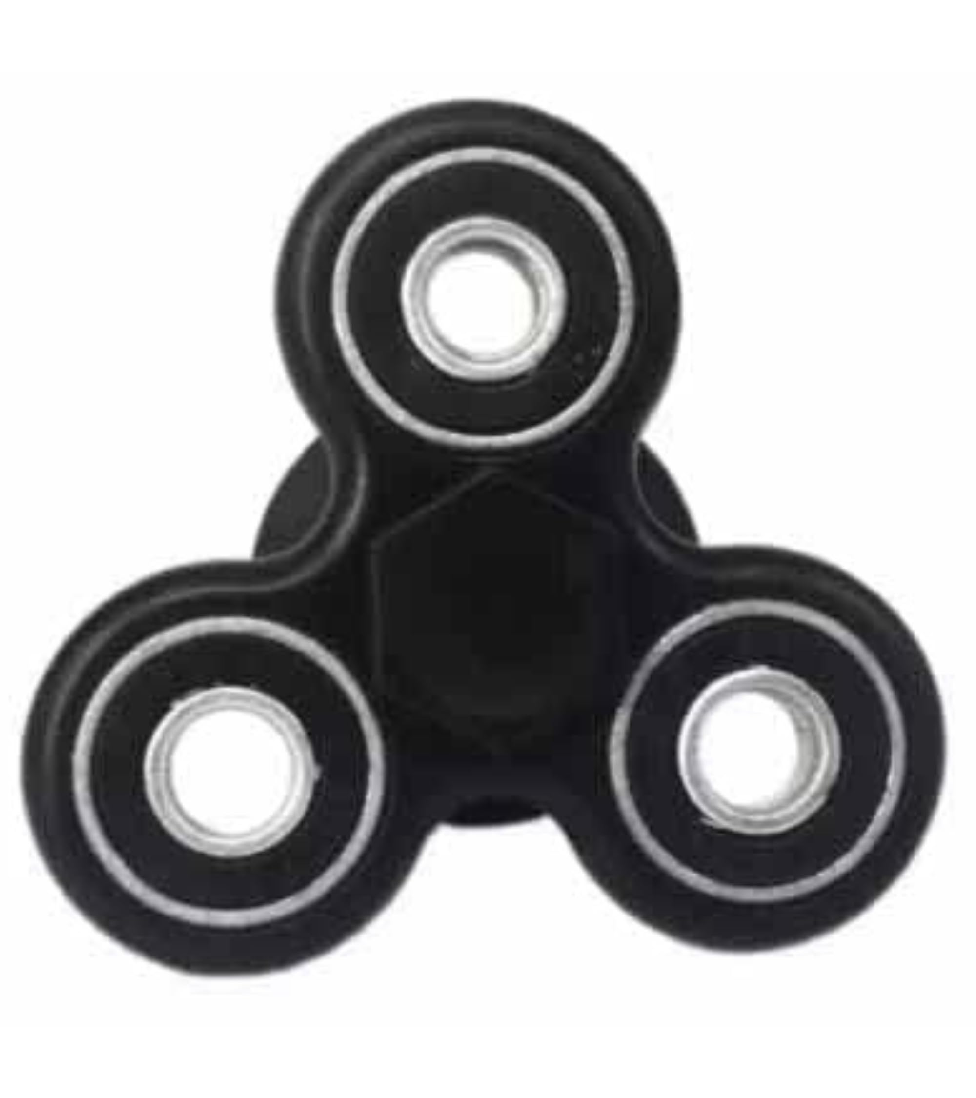 Premsons® Hand Spinner Desk Toy - High Speed Smooth Finger Spin Sensory Fidget Stress Relief Game Play for Kids & Adults - Birthday Party Gift - Mobile Spinner - Black + Black Bearing