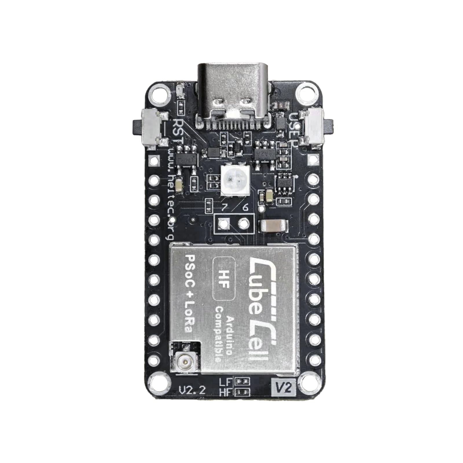 Heltec CubeCell Series LoRa Node AB01 Module de carte de développement 902-928 MHz avec puce SX1262 et ASR6502 compatible avec Arduino et LoRaWAN Communication (902-928 MHz)