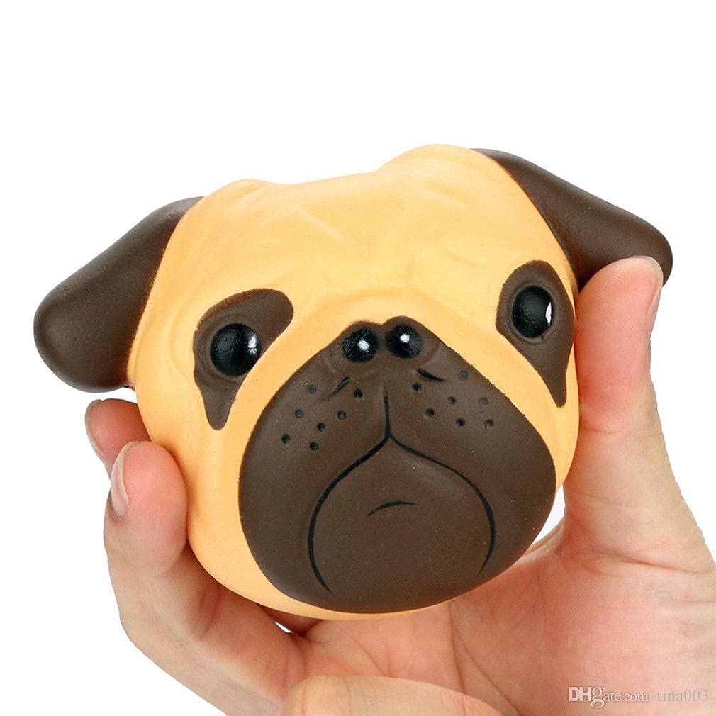 Gifton, Stress Ball Pug Dog, Sensory Squeeze Squishy DNA Stress Relief Fidget Toy for Anxiety Autism Bad Habits - Image 3