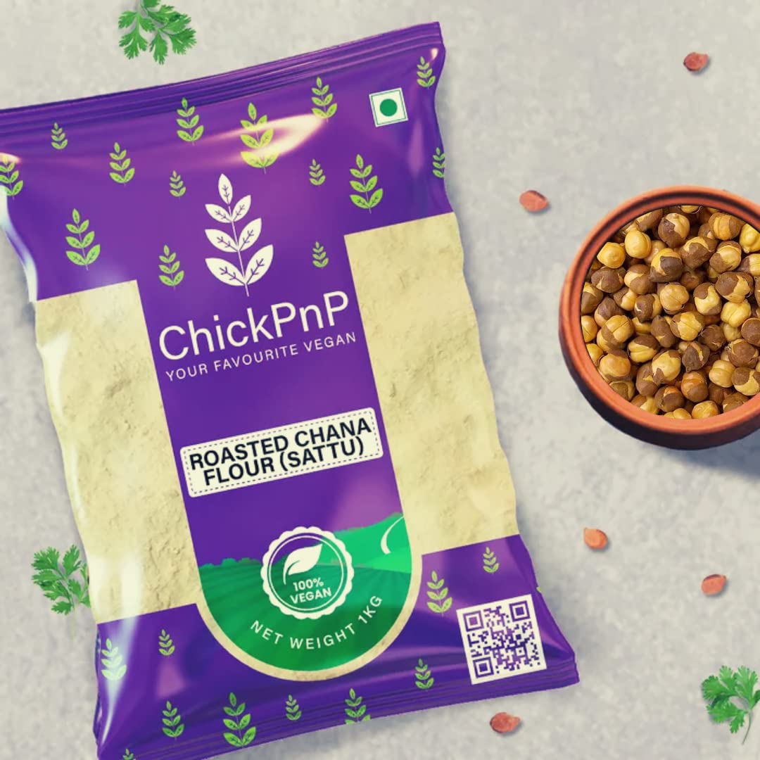 ChickPnP Chana Sattu | Roasted Gram Flour | Roasted Black Chana Flour, 1KG (B0B6L49DTV) Amazon Price History, Amazon Price Tracker