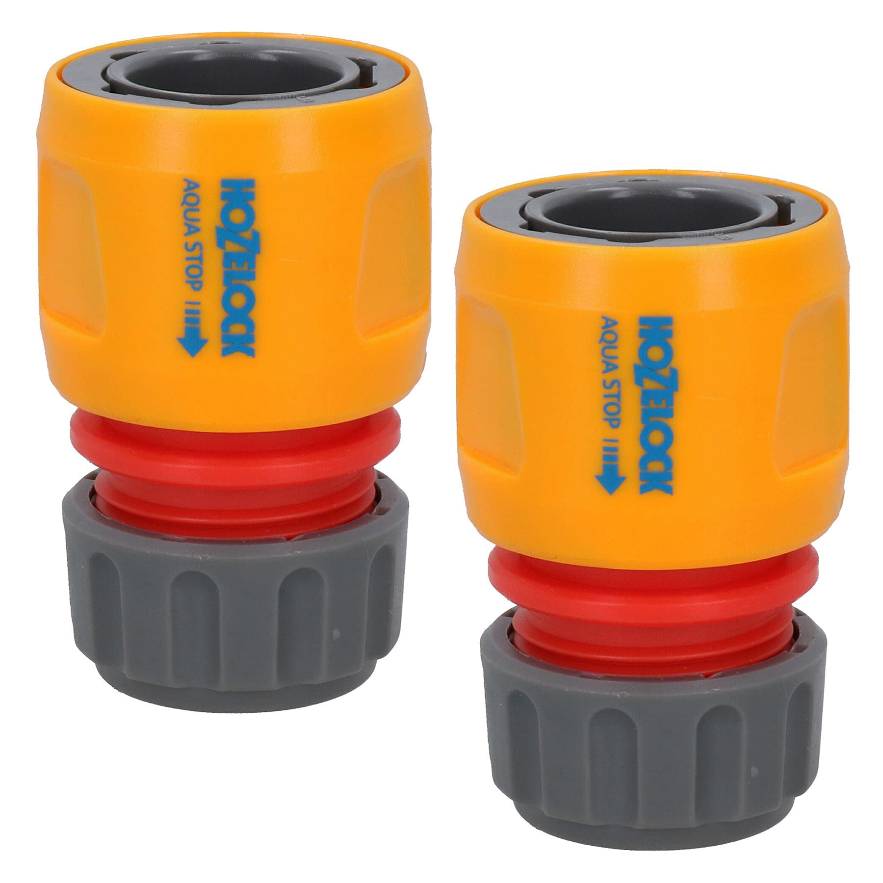 Quick Release Aqua Water Stop Garden Hose Pipe Connector Fitting 2pc