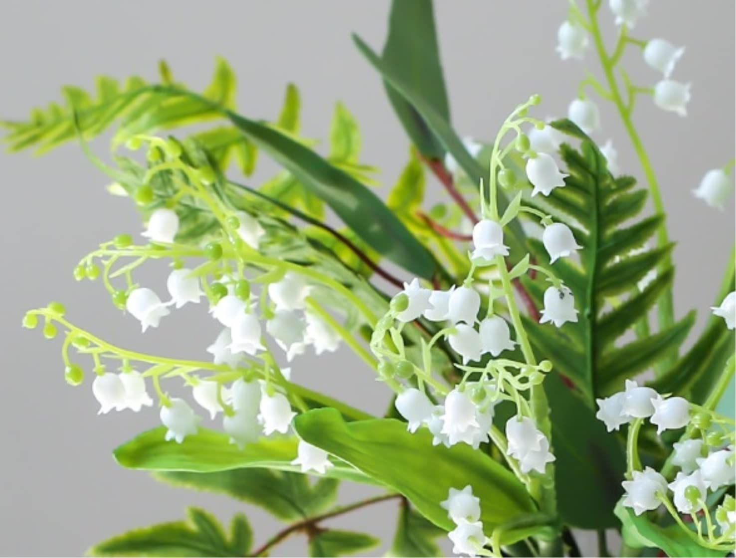 Sztuczne Kwiaty Pięknie Sztuczne Kwiaty Biały Convallaria Jedwab Sztuczny Kwiat Home Decor Sztuczna Dekoracja