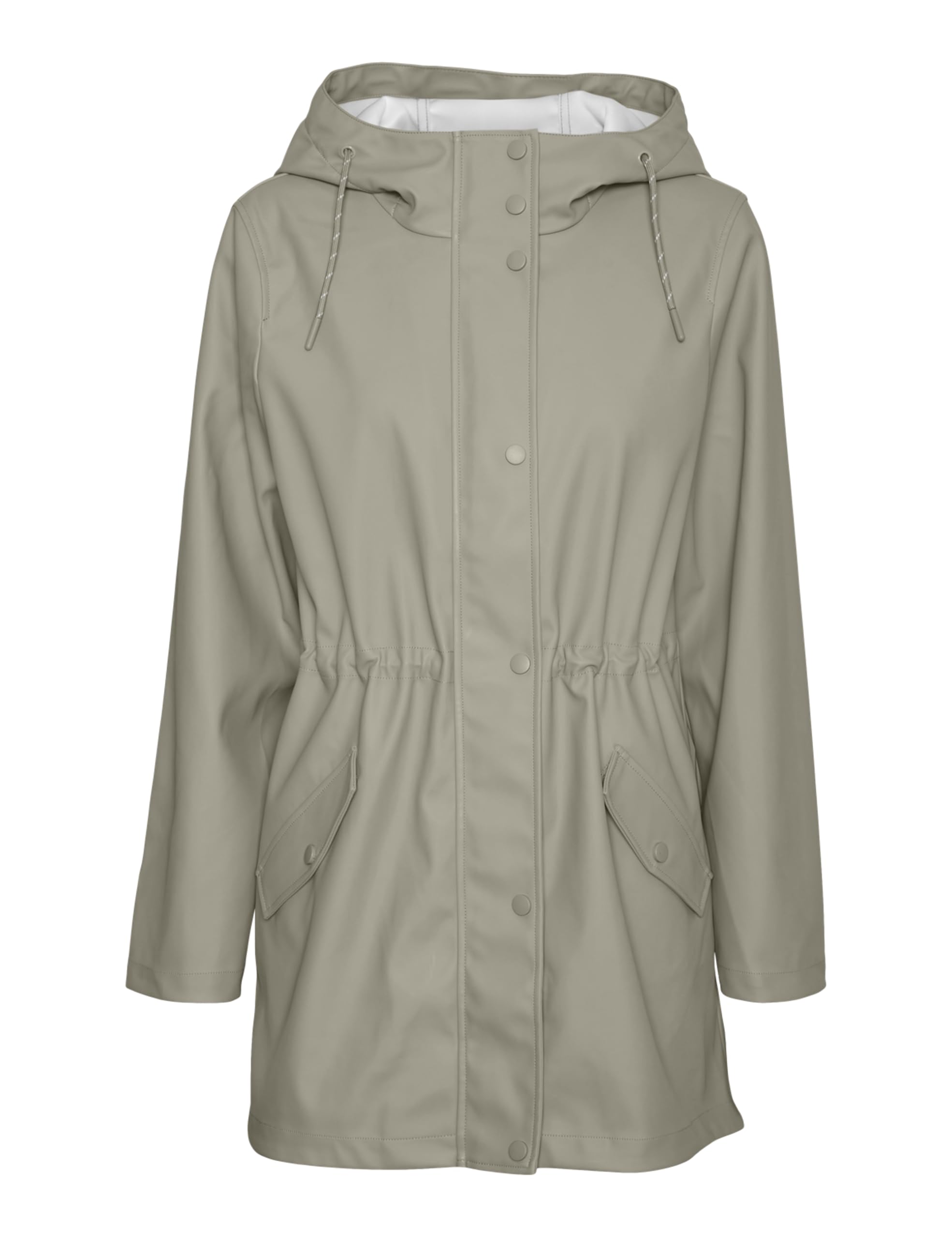 VERO MODA Womens Vmmalou Coated Jacket Noos Short, Abbey Stone, M