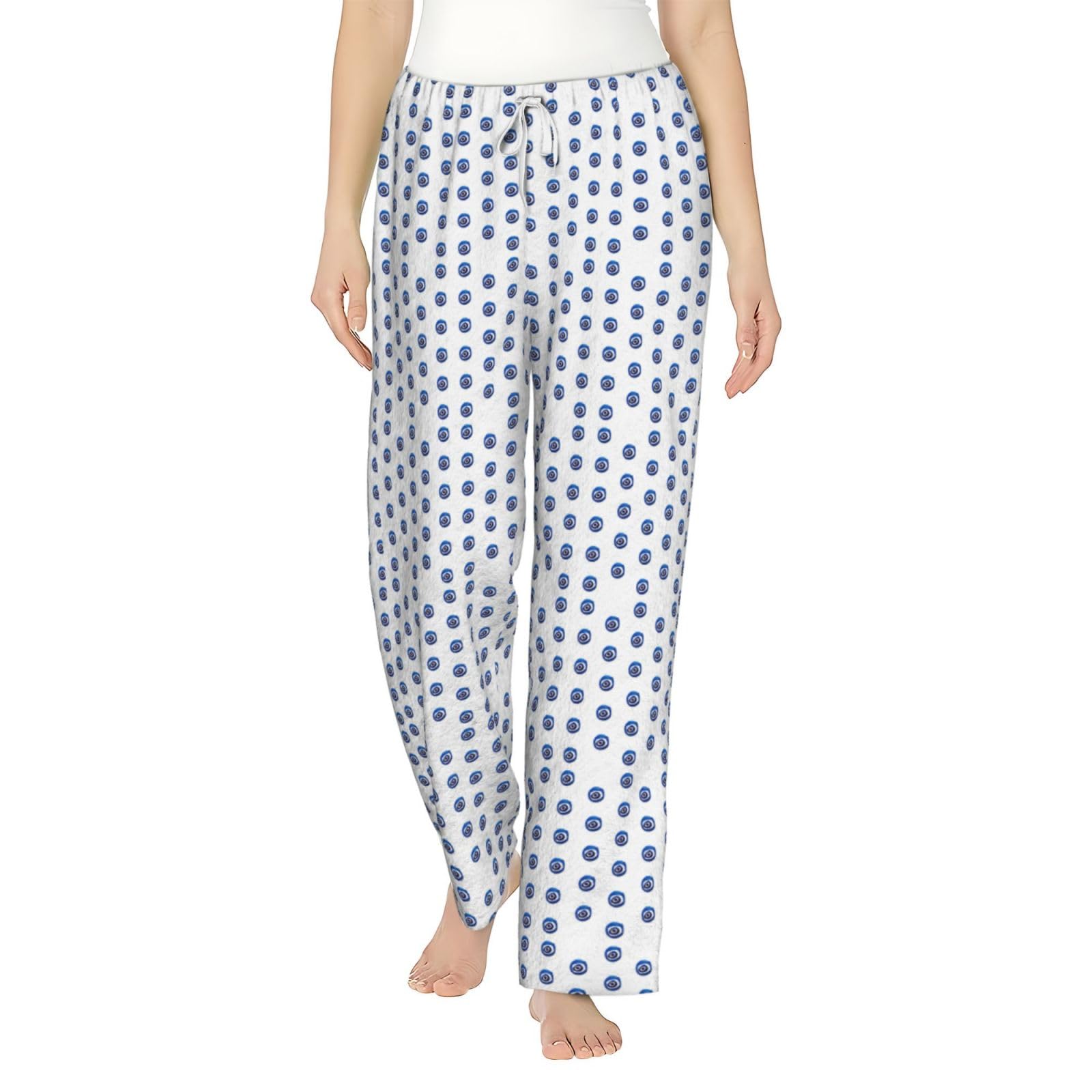 Pantalones de pijama para mujer Evil Eyes el regalo acogedor para las vacaciones 8