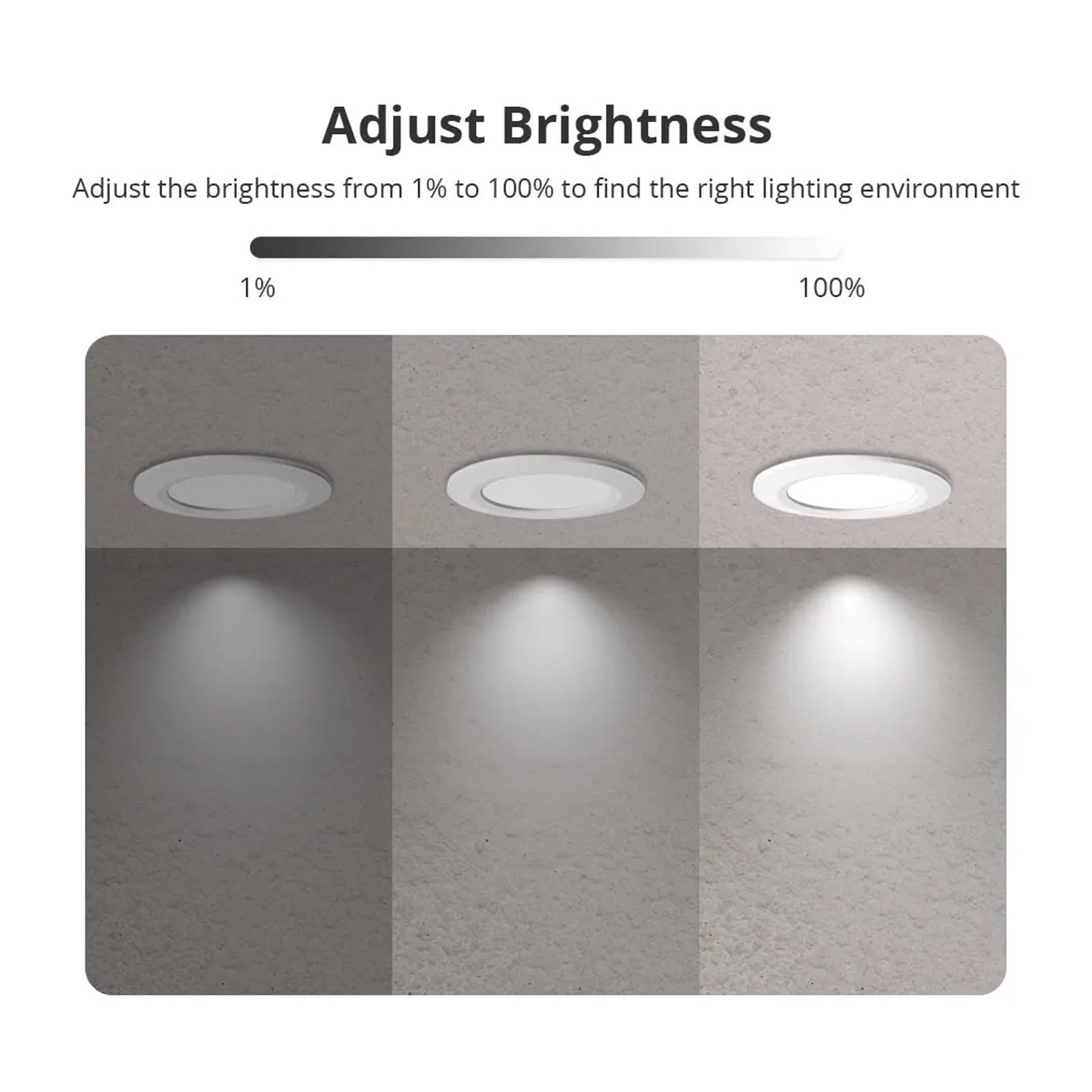 Genérico Downlight LED Regulable CCT for Techo Empotrable Redondo Homekit(3.5 Inch-12W)