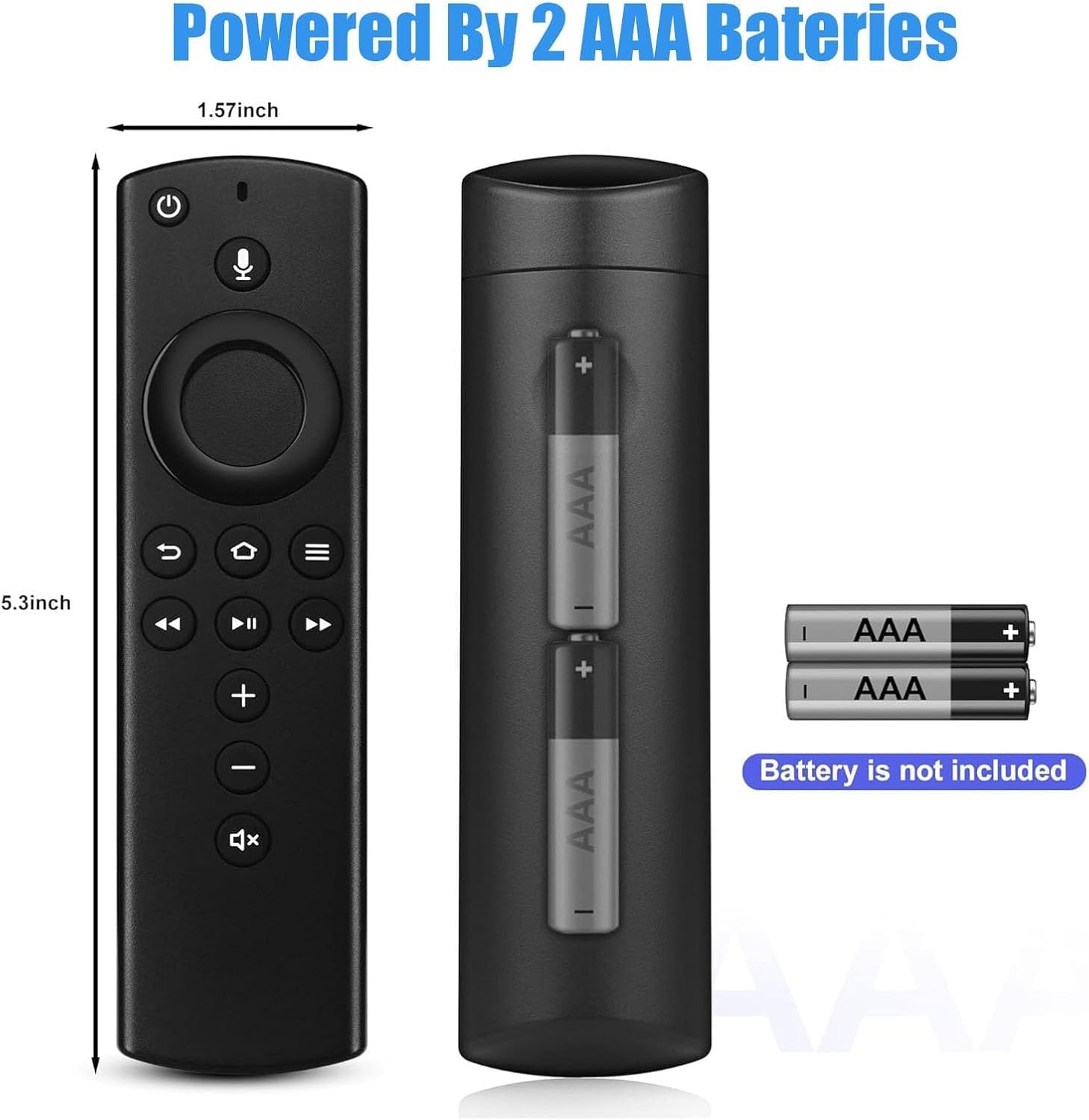 Xiaodib Telecomando di ricambio per F-i-e TV Stick (2 Gen, 3 Gen, 4K, Lite) per Smart TV Cube (2 Gen, 3 Gen), Insignia/Toshiba/Hisense TV