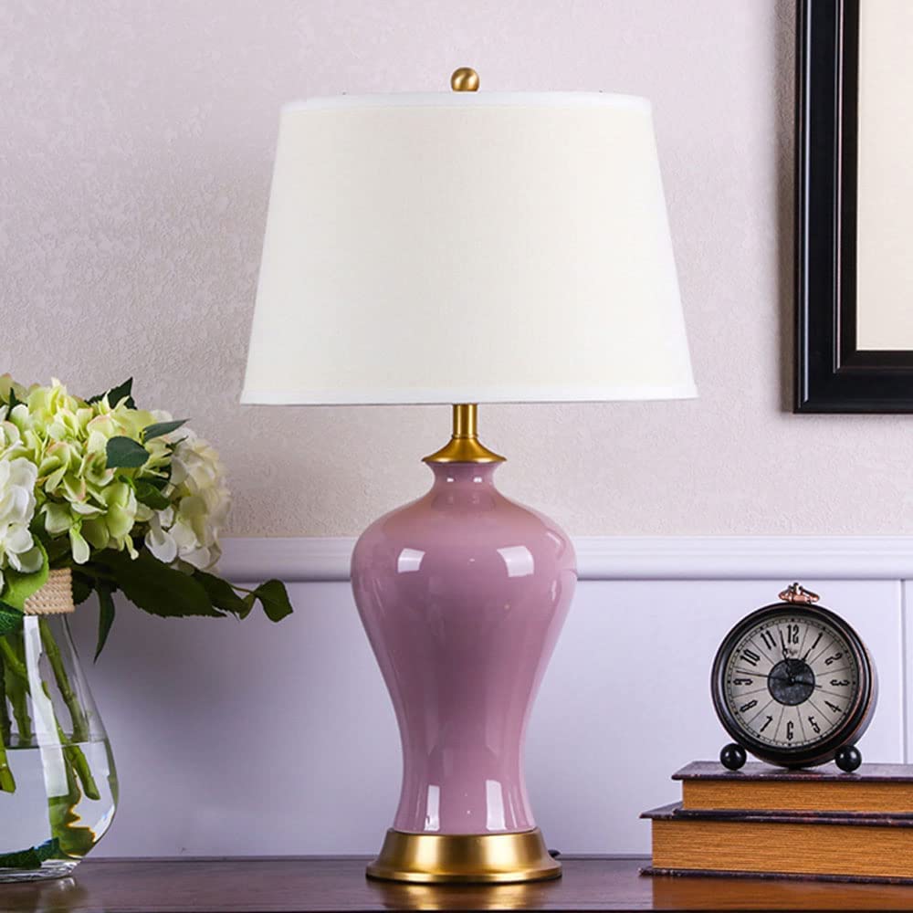 Lampa Stołowa Lampy Stołowe Do Salonu Ceramiczne Lampy Stołowe Lampa Stołowa Z Efektem Pęknięcia Lodu, Ceramiczna Lampa Stołowa Z Kloszem Z Tkaniny Do Salonu Sypialni, Lampka Nocna, Lampka Nocna, Lam