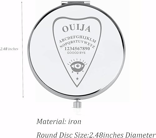 Miniatura 4 de FEELMEM Ouija Espejo de maquillaje compacto regalo Oujia Board Gift Wiccan Jewelry Game Lover Gift Ouija Gamer Jewelry