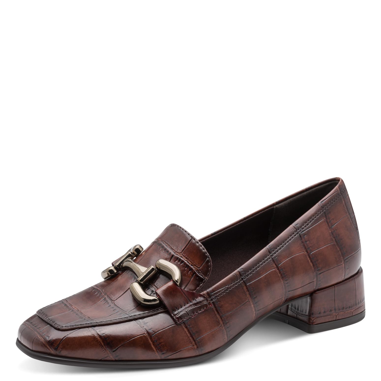 Tamaris Women's Trotteur with Block Heel, Brown (Muscat Croco), 37