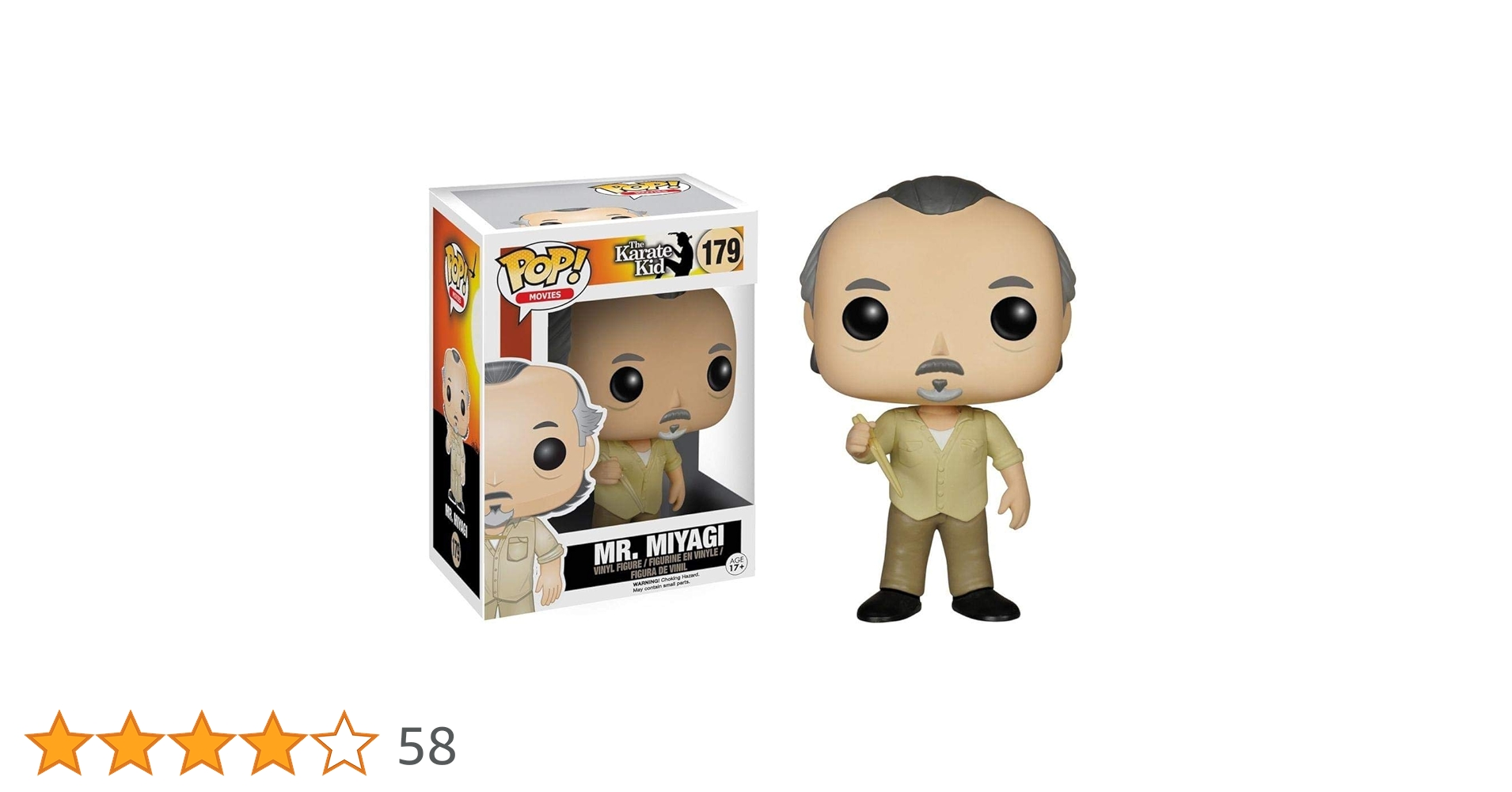 (未使用･未開封品)FunKo POP Movies: The Karate Kid - Mr. Miyagi Toy Figure [並行輸入品] Funko Pop! Vinyl: Mr. Miyagi #179 for sale online | eBay