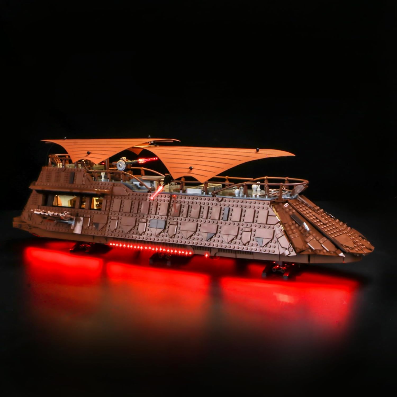 LED Lighting Compatible with Lego Jabba's Sail Barge 75397, Light Kit Compatible with Lego 75397, Giving Light to Model, NOT Included The Model Set18Key RC Version