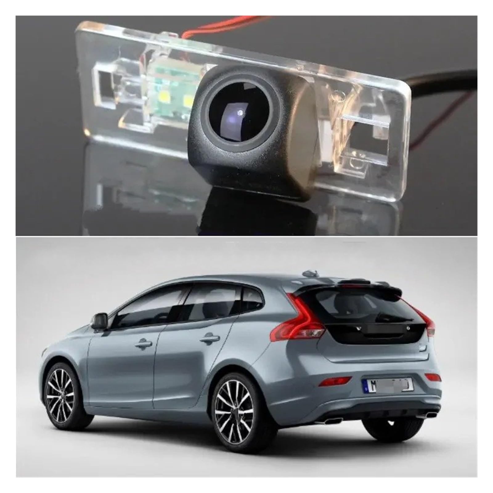 pasuje do Volvo pasuje do V40 2012-2019 kamera cofania cofania kamera nocna AHD CCD wodoodporna 1080 720 dedykowana kamera cofania (720P CCD) (1080P AHD (ostrzeżenie))