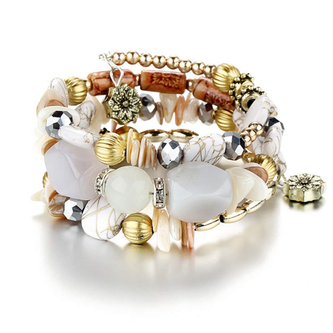 Jewels GalaxyCopper Multi Strand Bracelet for Women/Girls