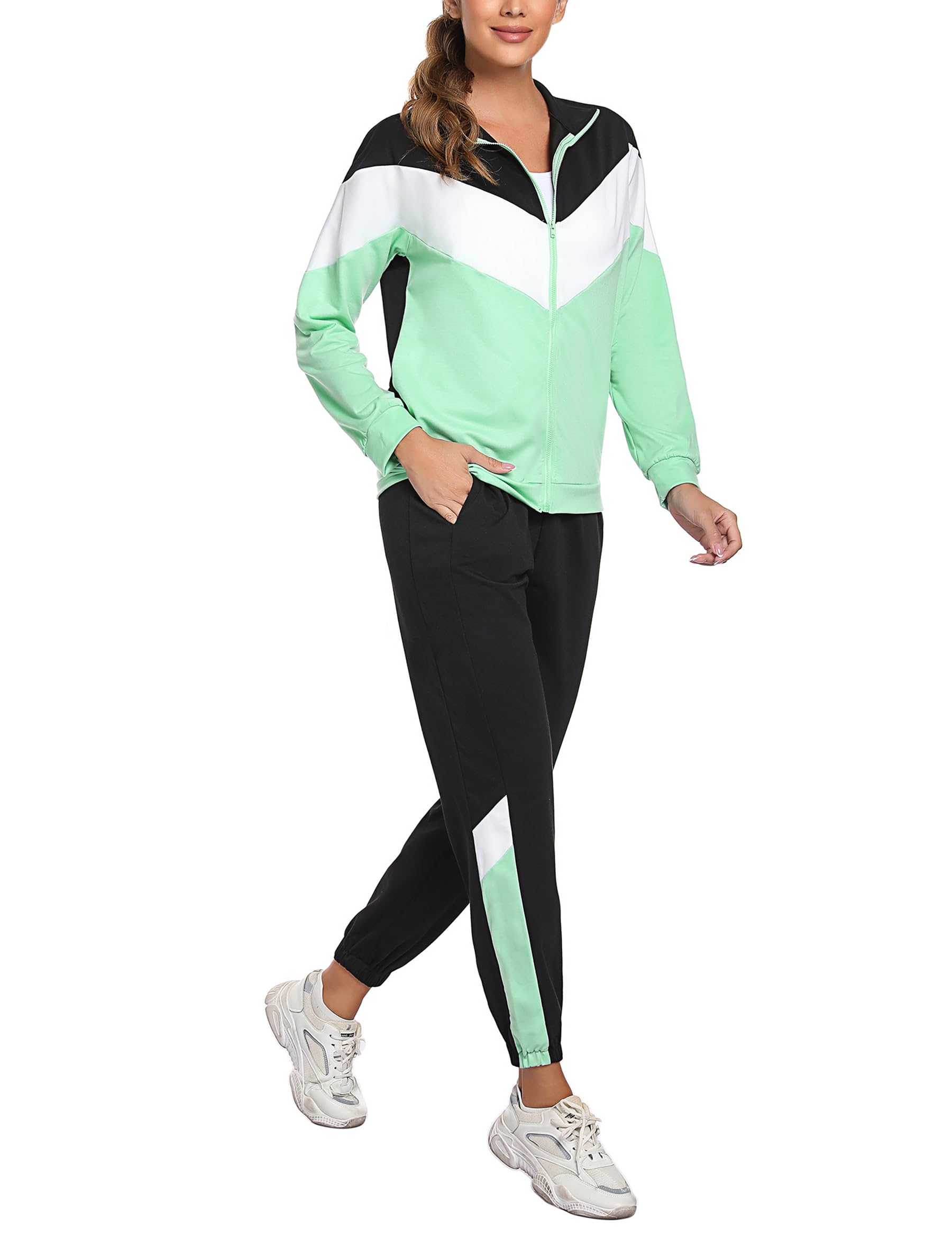 Marvmys Chándal Mujer Deportivo Invierno Contraste S-XXL
