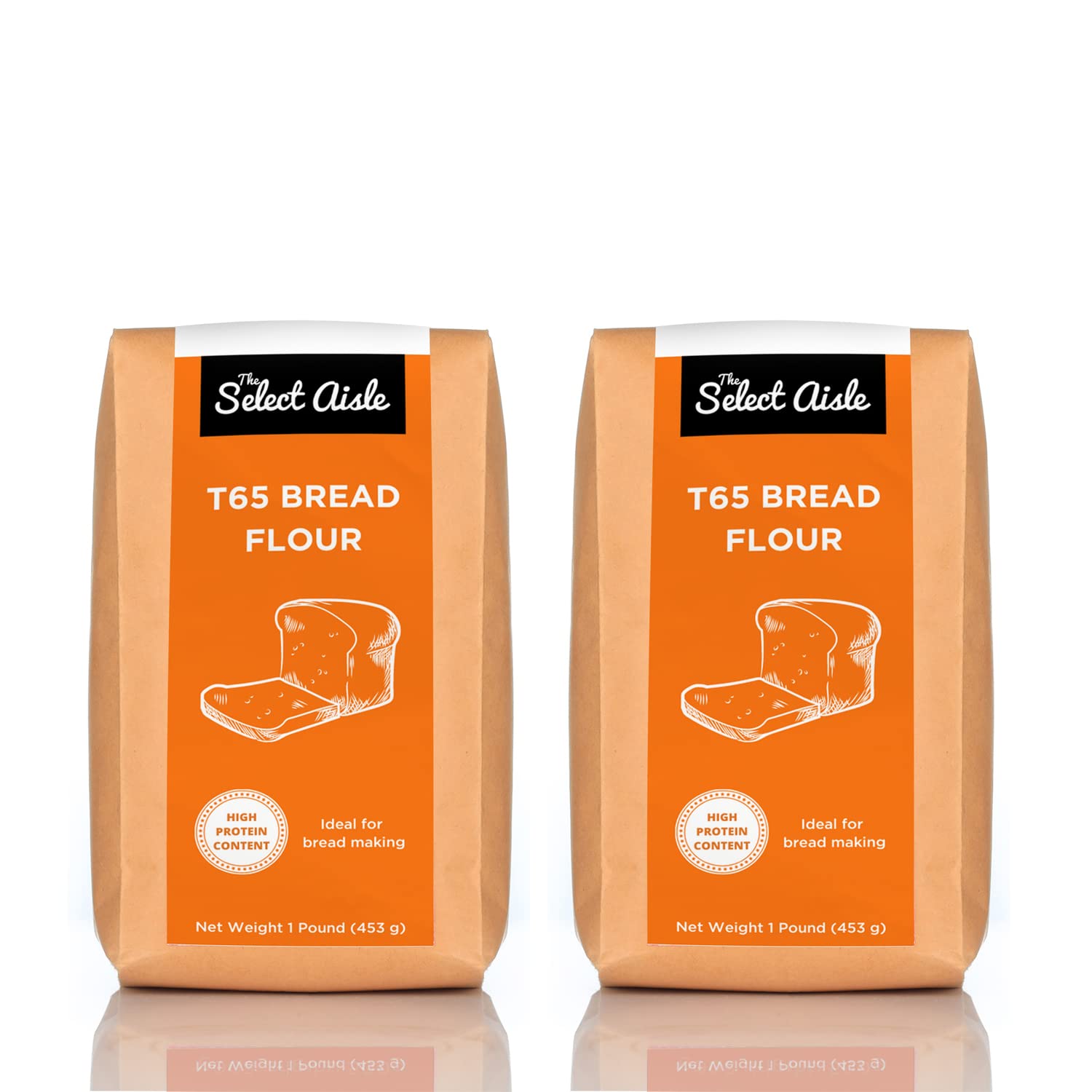 The Select Aisle Bread Flour - 453g (Pack of 2) [Speciality baking flour| Perfect for baking| Bread flour| T65 Flour| Strong bread flour| Dark bread flour| High protein flour| Baking ingredients ] (B0C3H4C6KW) Amazon Price History, Amazon Price Tracker
