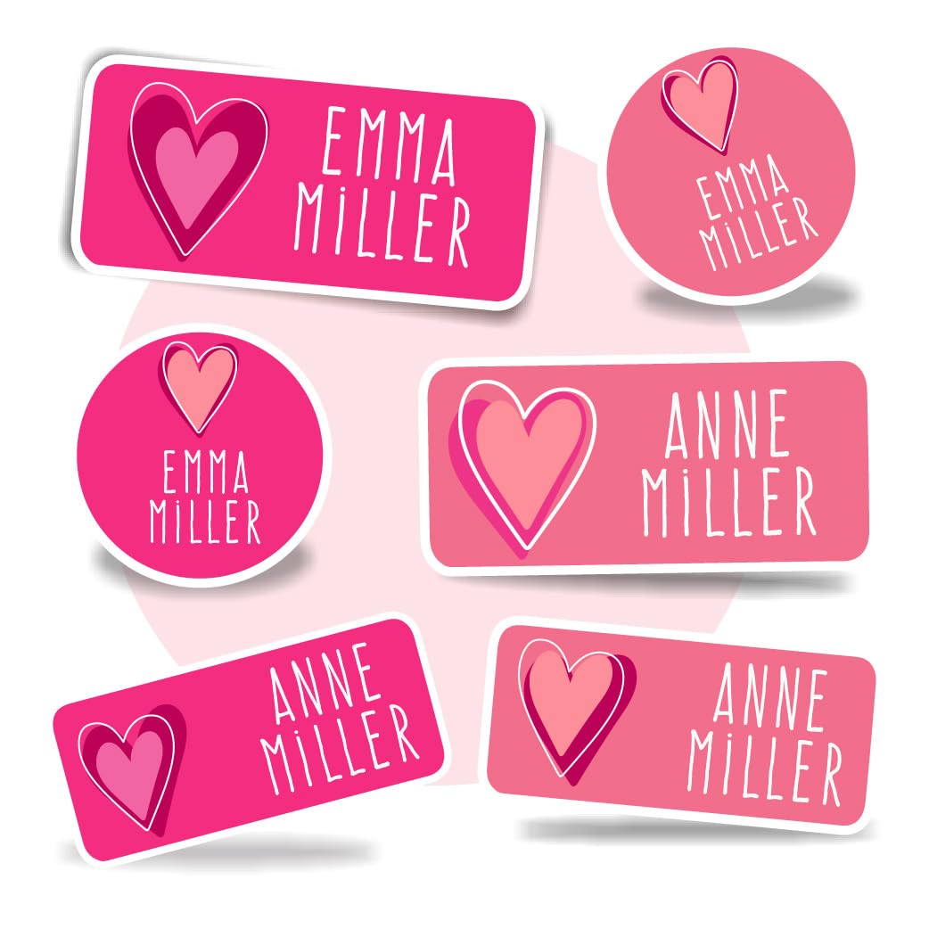 Personalized Name Labels for Kids – Waterproof Dishwasher Safe School & Daycare Labels for Lunch Boxes, Bottles & Supplies