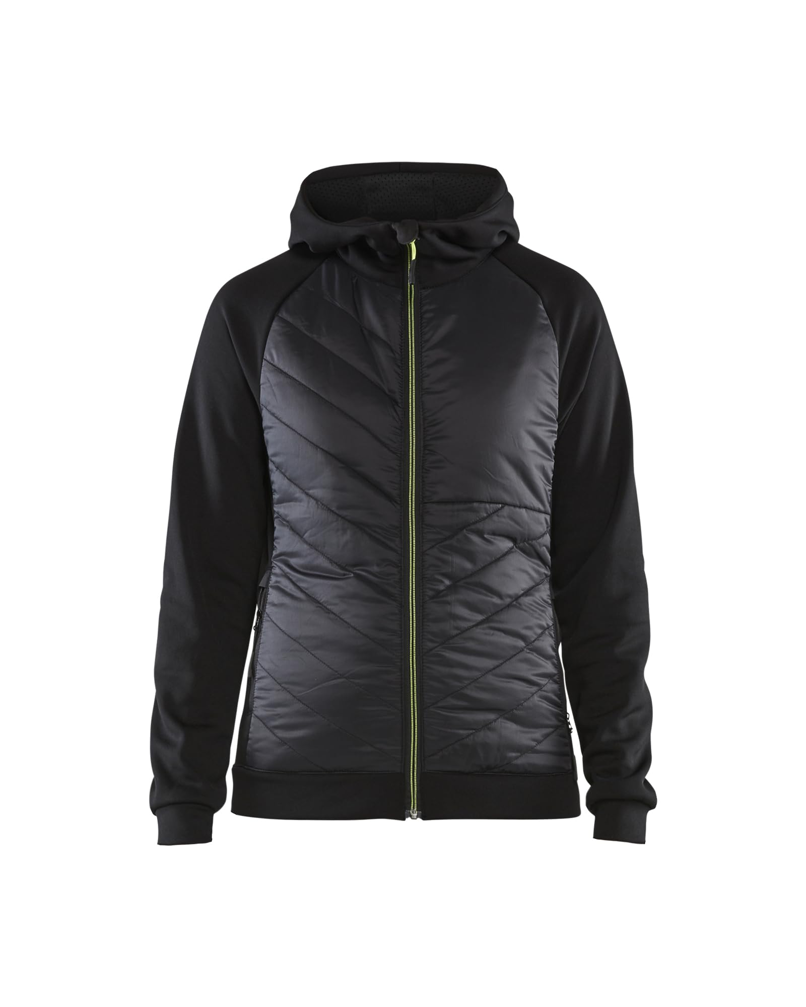Blaklader 346425269933XS - Sudadera híbrida para mujer, color negro y amarillo, talla XS
