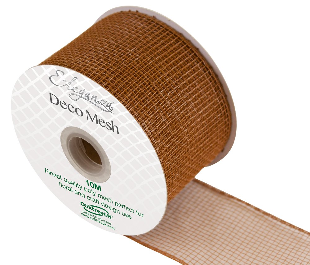 Eleganza DECO Mesh 63mm x 10m No.01, Tan, 10.5 x 10.5 x 6.5 cm