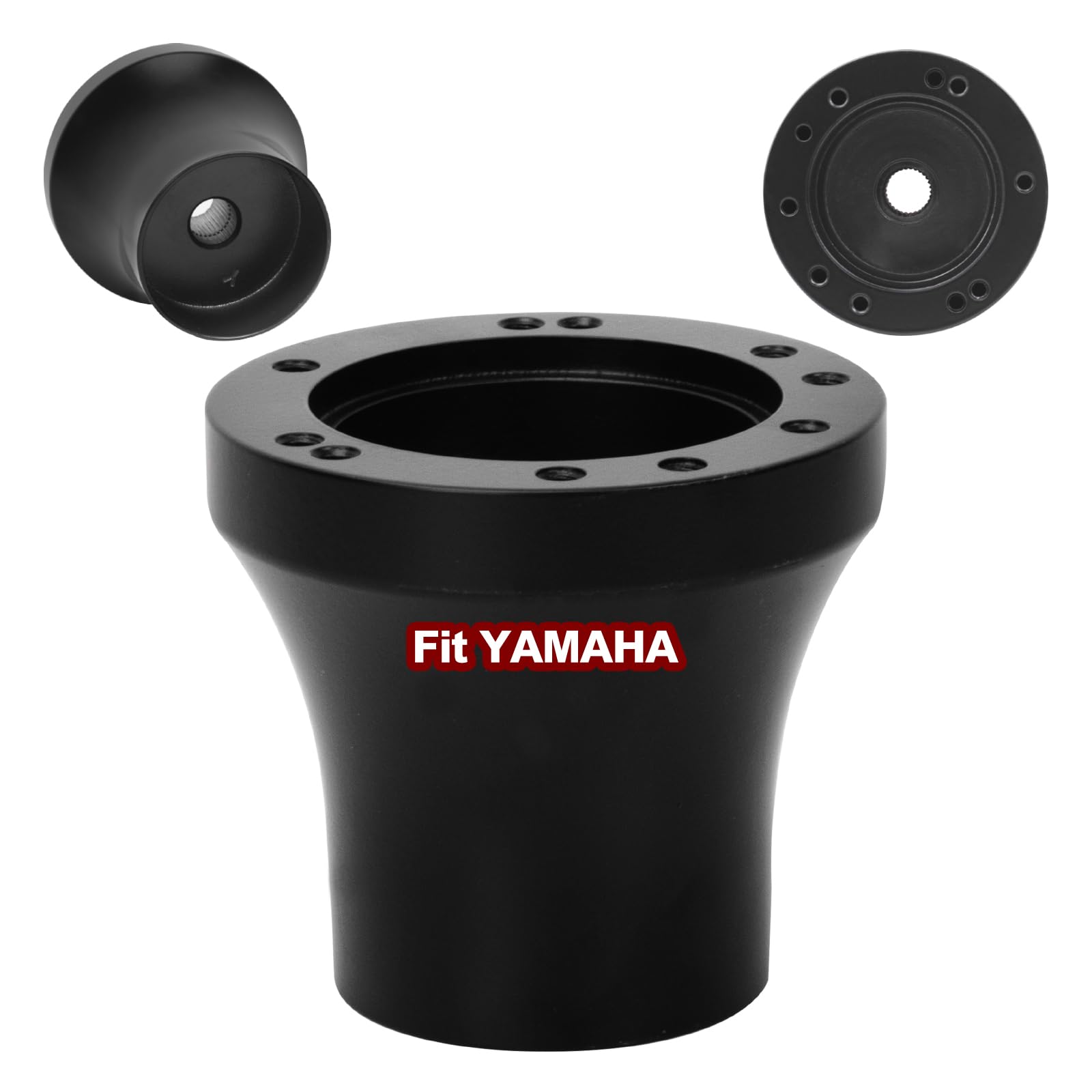 PZWLI Universal Golf Cart Steering Wheel, Steering Wheel Hub Adapter (Sold Separately) with Assembly Screws and Wrenches, Fit Club Car Precedent EZGO