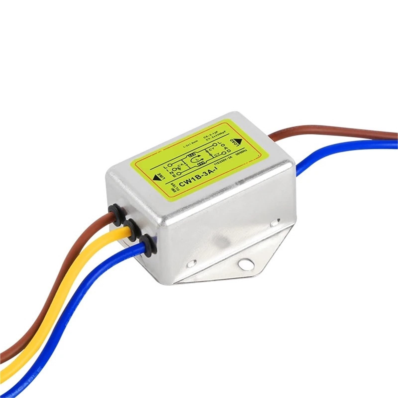 Filtro di alimentazione AC 220V anti-interferenza Purificatore di linea EMI CW1B-L 1A 3A6A10A(CW1B-10A-L)