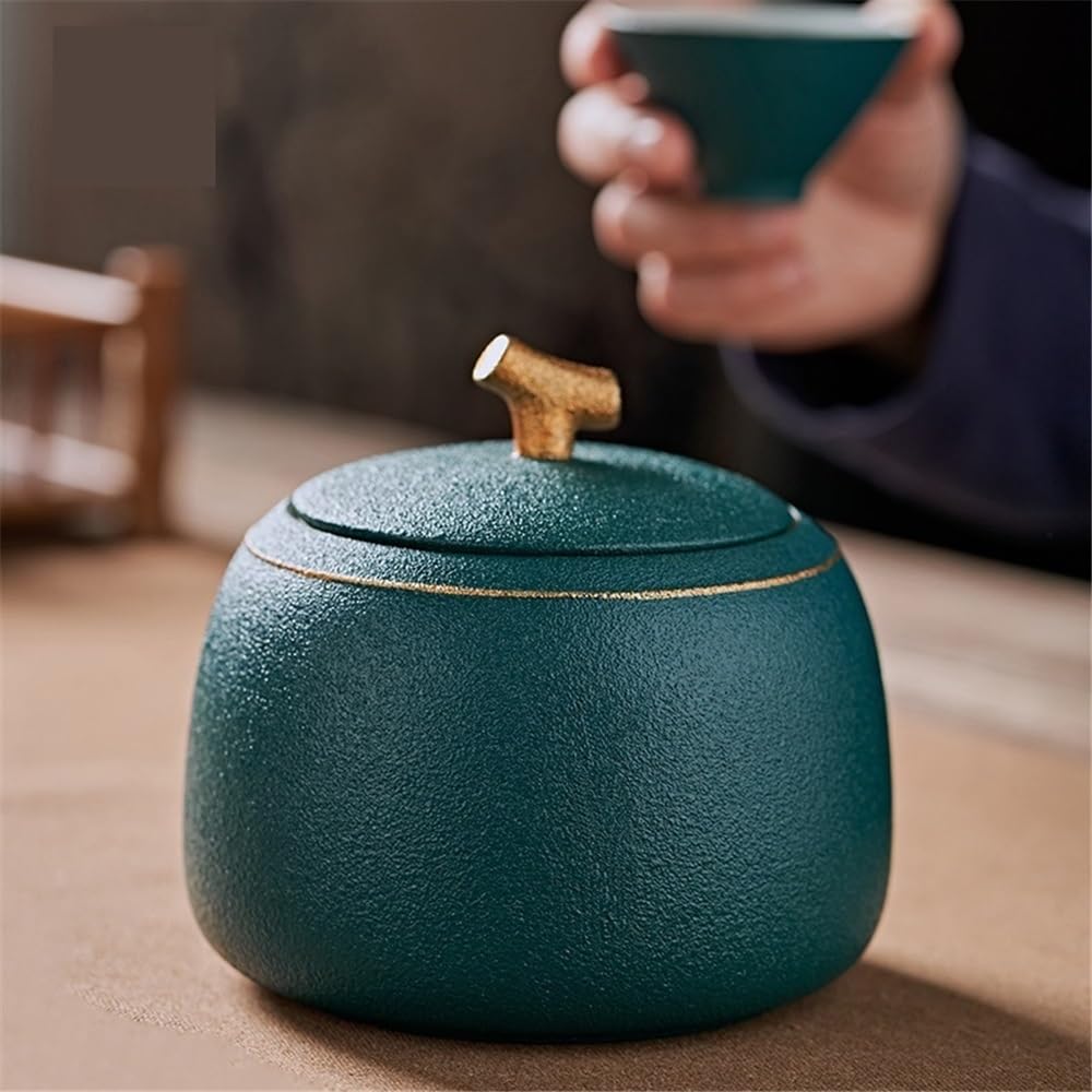 Słoiki kuchenne ceramiczny pojemnik na herbatę z hermetyczną pokrywką pojemnik do przechowywania w gospodarstwie domowym puszki słoik na kawę, zioła, cukier, przyprawy, orzechy na cukier