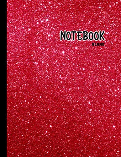 Red glitter glossy Notebook: Red glitter glossy Notebook cover...