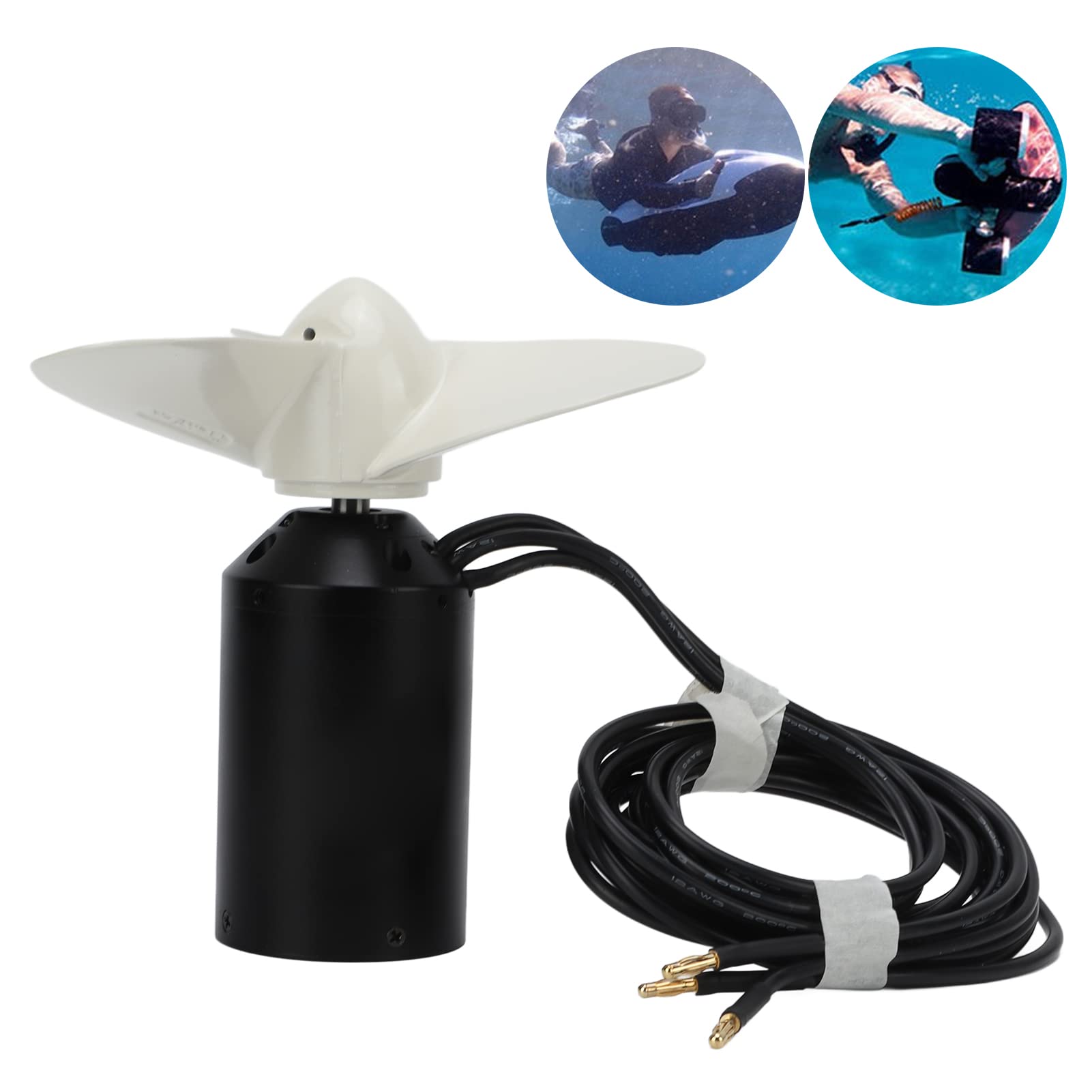 POENVFPO Flipsky 65111 Motore CC Senza Spazzole Impermeabile 160KV 3000W per Propulsore da Tavola da Surf, Materiale in Lega, Motore Elettrico Ad Alta Potenza per Tavole da Surf Elettriche, Barche