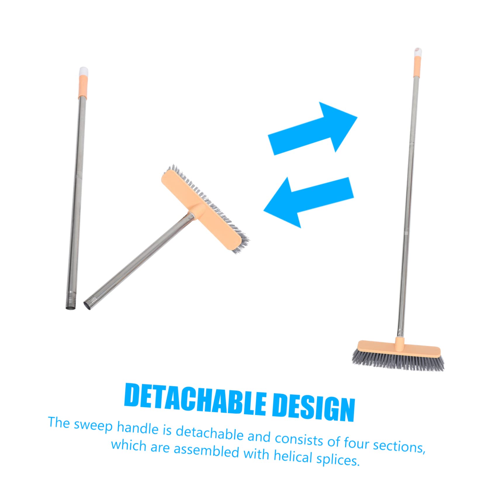Didiseaon Cleaning Brushes for Household Use Dry Wet Floor Brush Easy Install for Wall Kitchen