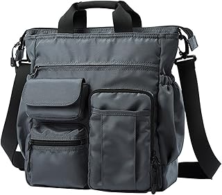 loom tree Mens Briefcase Portable Pouch Shoulder Bag For Husband Grandfather Boyfriend Gray | Mens Accessories | Backpacks, Bags & Briefcases-picture-32