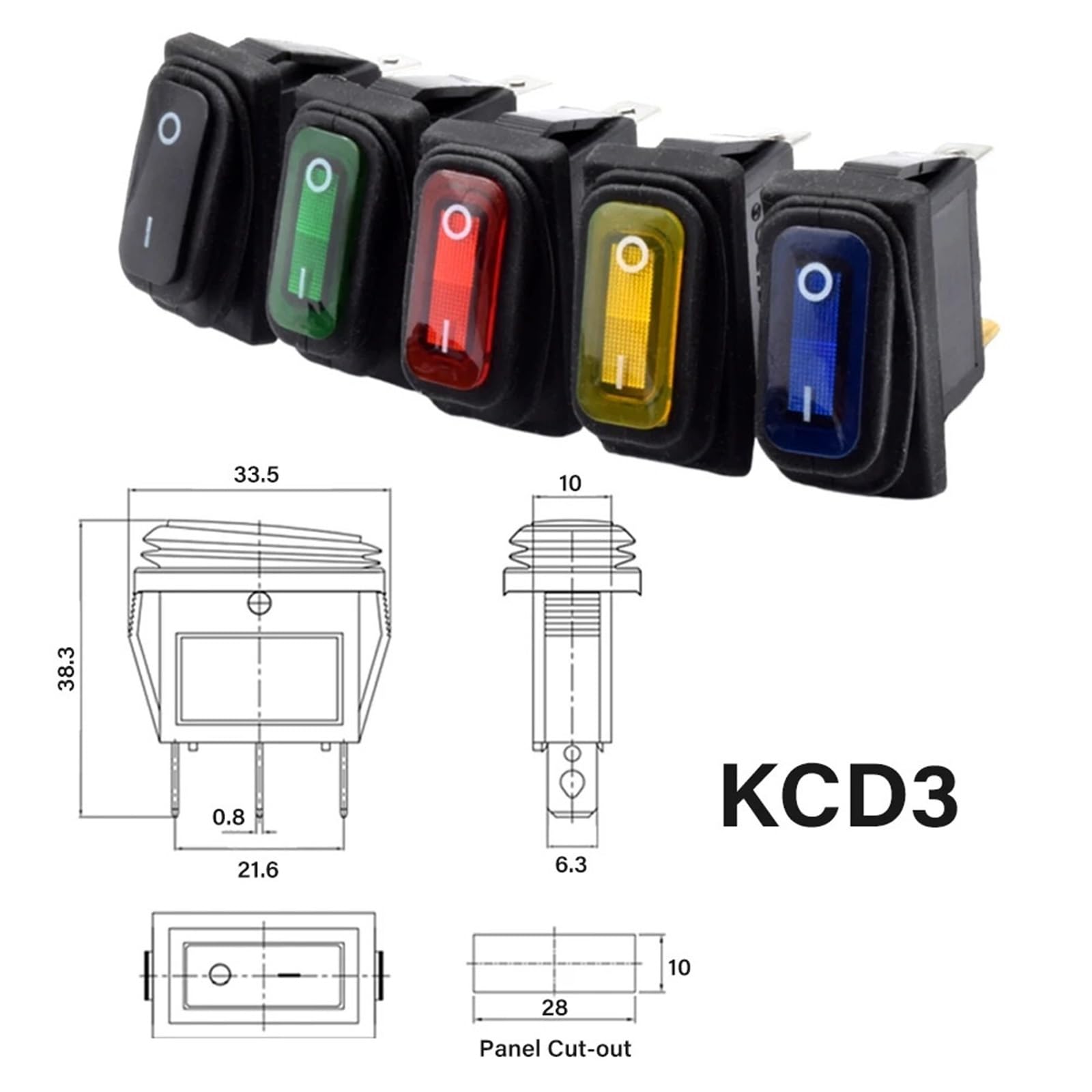 Interruttore a bilanciere KCD1