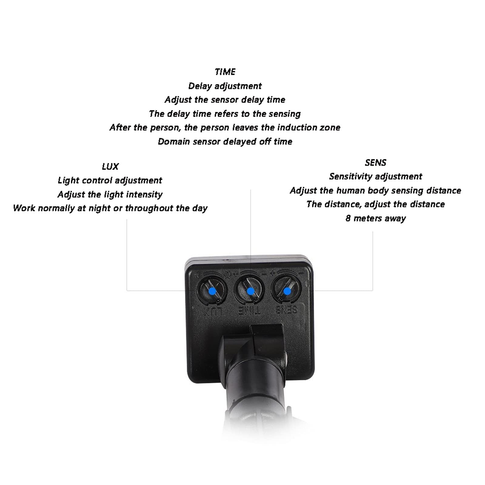 Foco LED con sensor de movimiento, 30 W, luz de seguridad para exteriores, 2700 lm, IP65, luz de trabajo impermeable para patio, garaje, almacén, jardín, parque