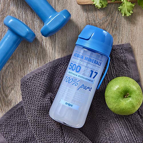 SNIPS mineraalwaterfles 0,50 l van Tritan, blauw, 7.1 cm