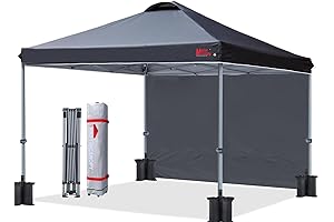 MASTERCANOPY Durable Pop-up Canopy Tent for Dallas Cowboys Fans (12 x 12 ft, Black)