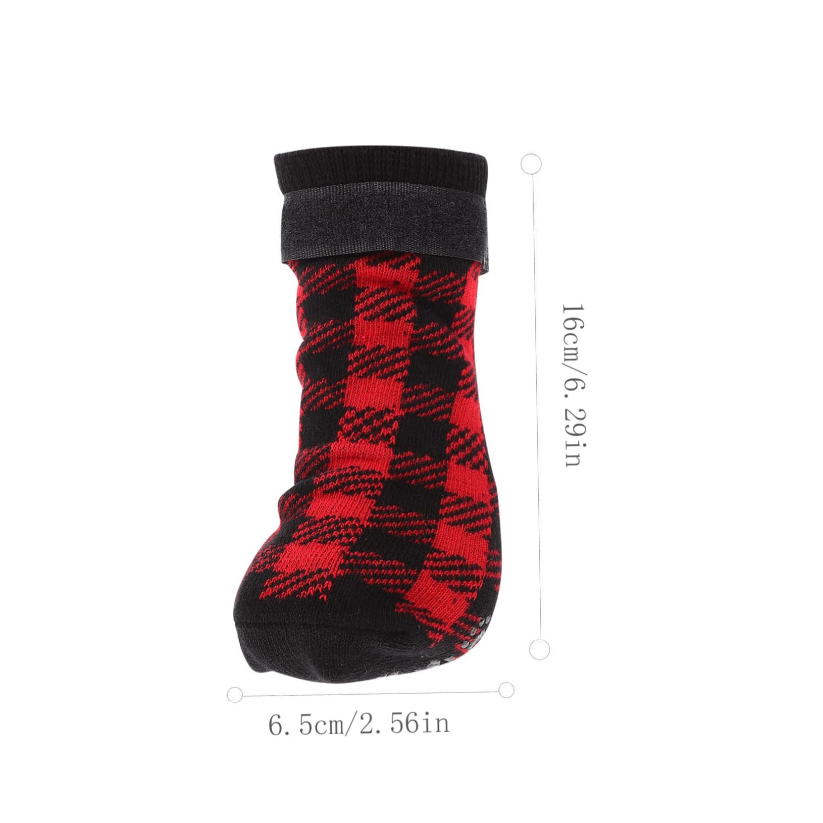 BELLIFFY Dog Christmas Socks 4 Pack Non Stockings Knitted Pet Supplies Aarel Cozy Warm Dog Socks