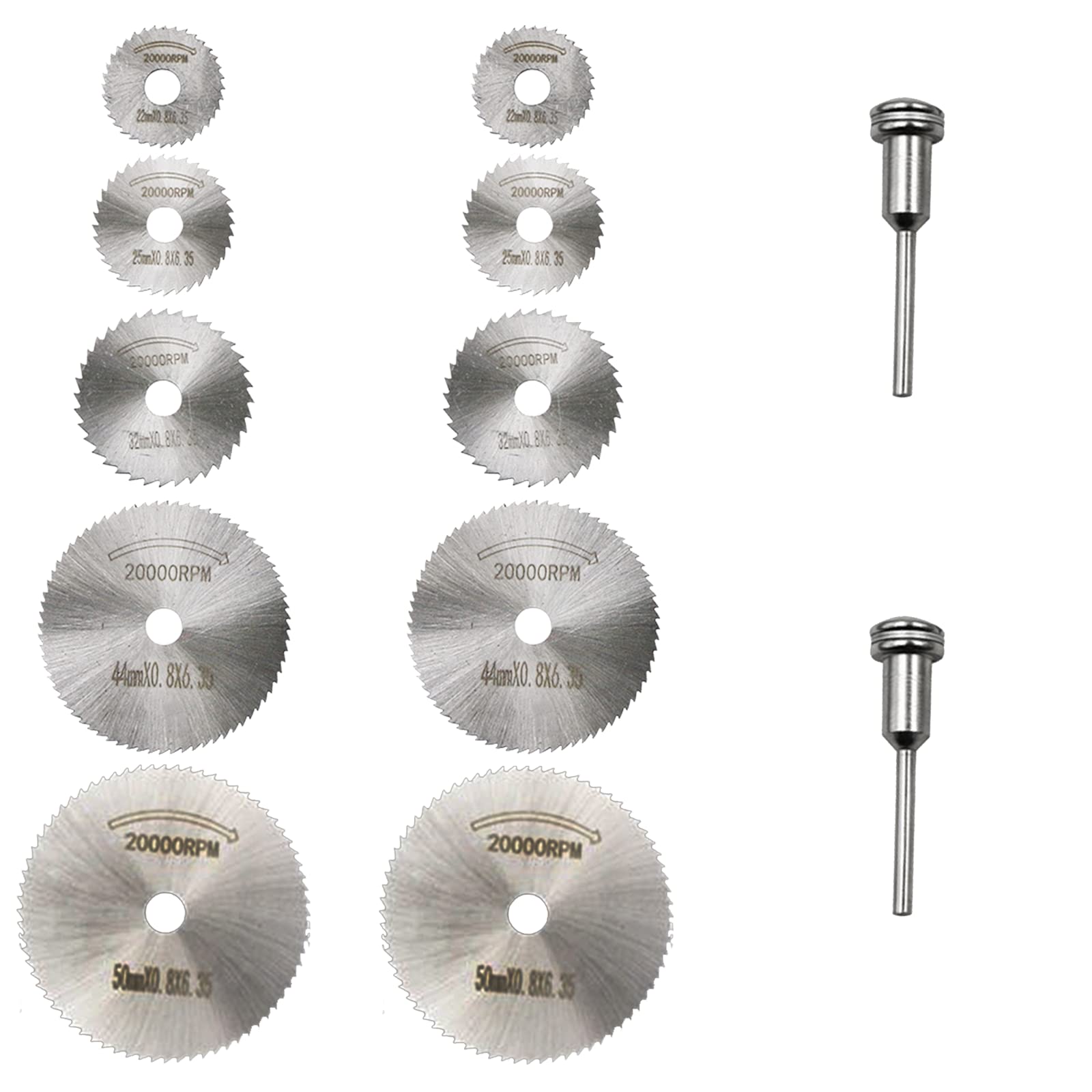 14PCS HSS Cutting Discs HSS Disc Drill Blades for Rotary Tool Mini Circular Saw Blade Kit for Wood Plastic Metal Cutting