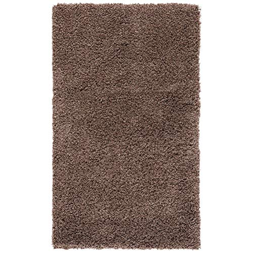 SAFAVIEH California Shag Collection Accent Rug - 2'3" x 5', Taupe, Non-Shedding & Easy Care, 2-inch Thick Ideal for High Traffic Areas in Entryway, Living Room, Bedroom (SG151-2424) -  SG151-2424-25